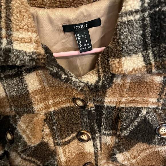 Forever 21 Cropped Plaid Jacket - Picture 3 of 3